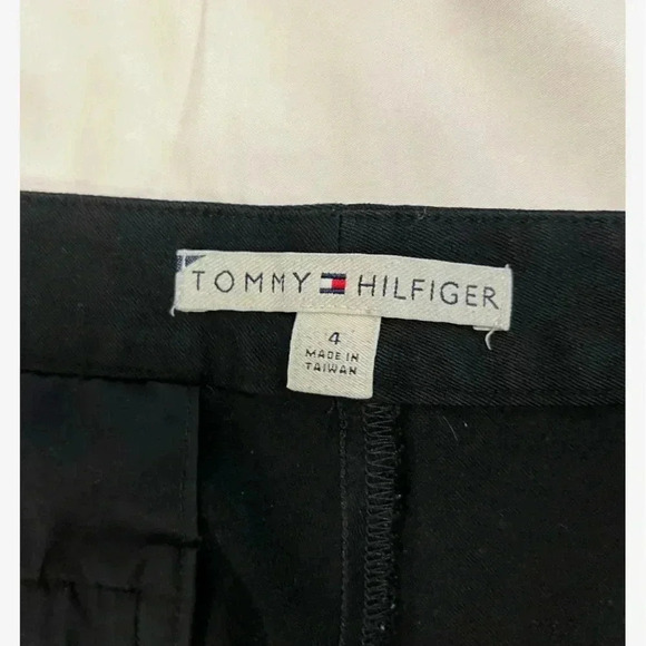 Tommy Hilfiger Black Casual Dressy Mid Rise Pants Size 4 - Picture 7 of 8